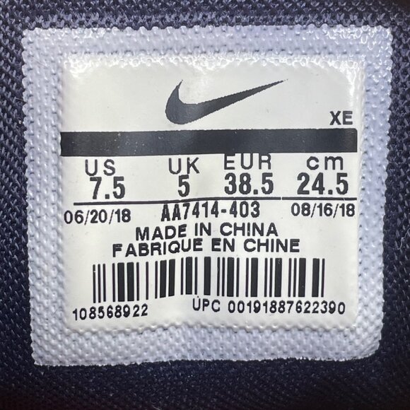 Nike Men's Black & Blue Mesh Zoom Winflo 5 Running Sneakers Size 7.5 - Picture 5 of 8